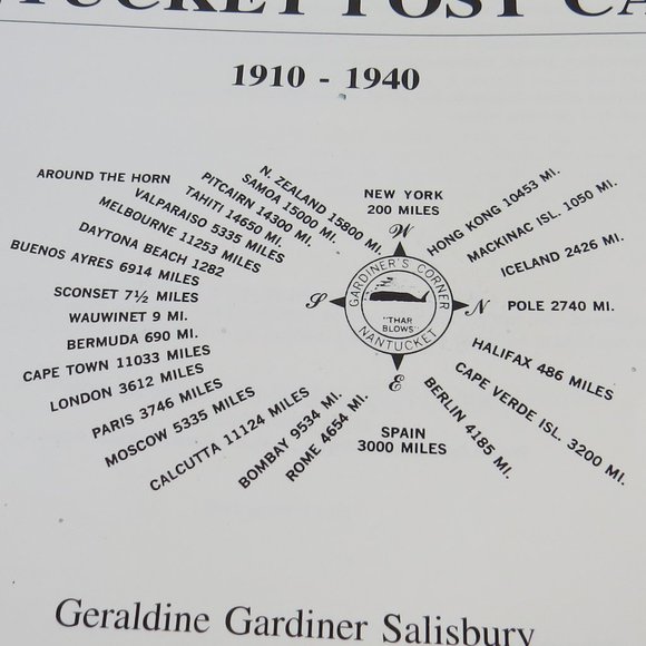 H. Marshall Gardiner's NANTUCKET POST CARDS 1910-1940 Book G. G. Salisbury 1995 - Picture 7 of 11